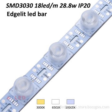 Adled Light dimmable controller edge lit led rigid bar strip suitable for 10-25cm thickness double sided box light